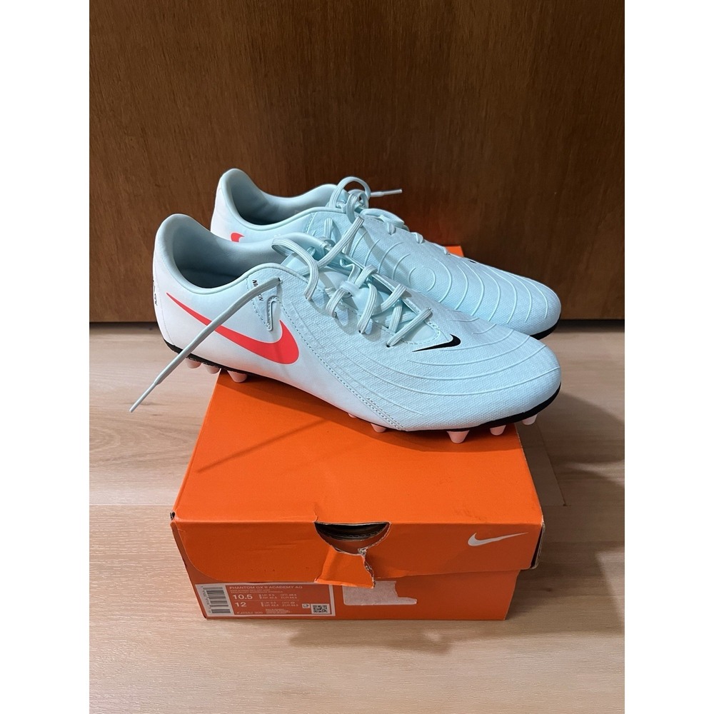 Nike‎ Phantom GX Academy AG Soccer Cleats Mens Size 10.5 Mint/Atomic Red